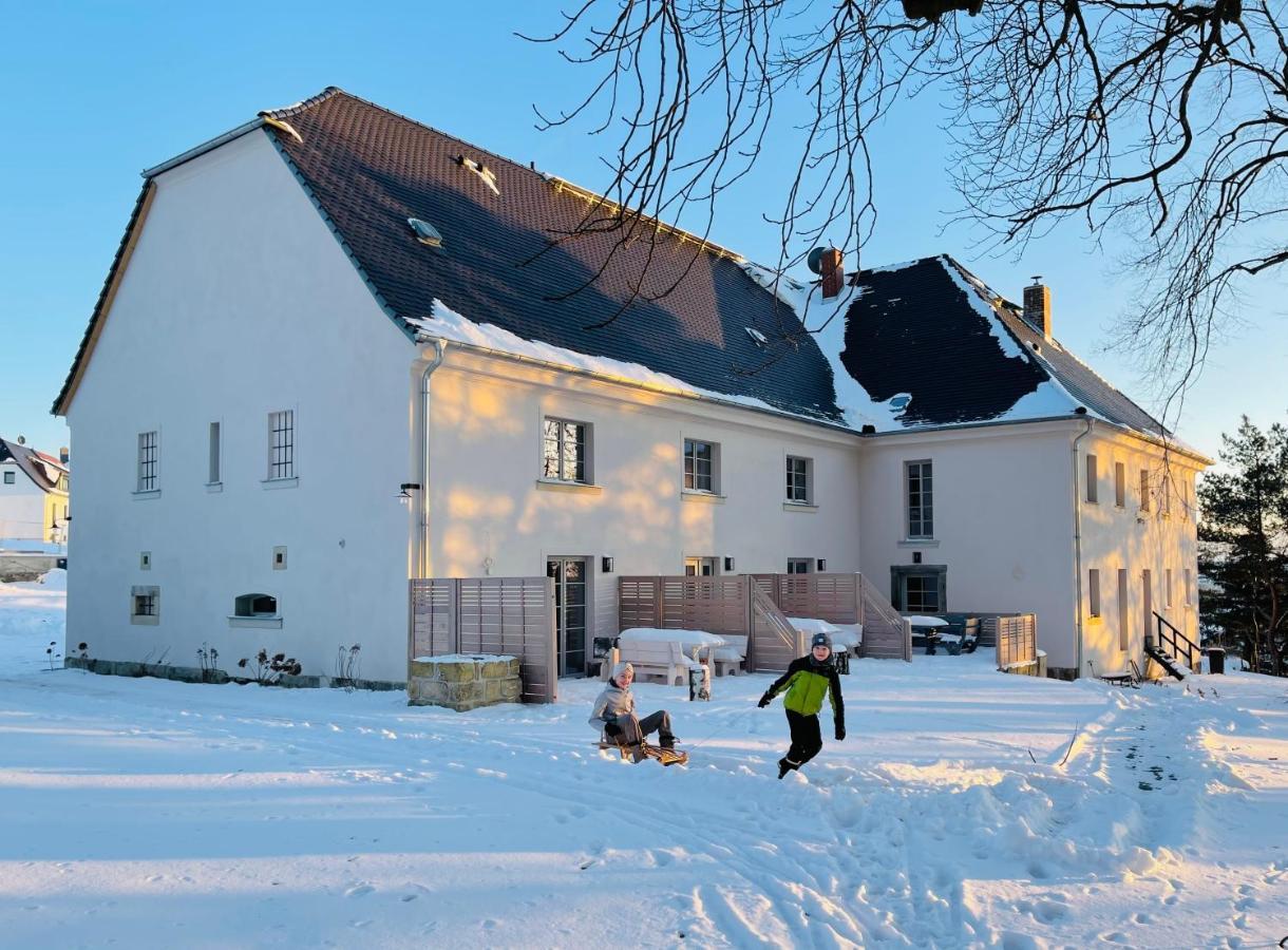 Farmhouse Eckartsberg Im Zittauer Gebirge - Gemuetliche Und Moderne Ferienwohnungen Mit Terrasse Zewnętrze zdjęcie